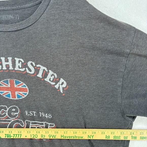 MANCHESTER RACE CLUB Shirt Mens L Running Company CT Conn Short Sleeve Gray - Picture 11 of 13
